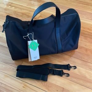 HERSCHEL Black ‘Novel’ Weekend Carry-on Duffle BAG   Orig $110